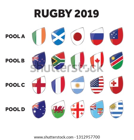 Rugby competition group pools.