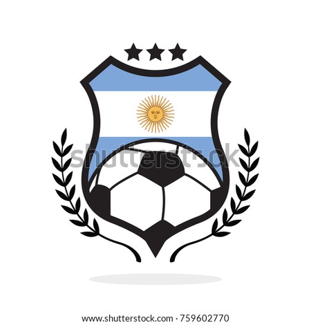 Argentina national flag football crest