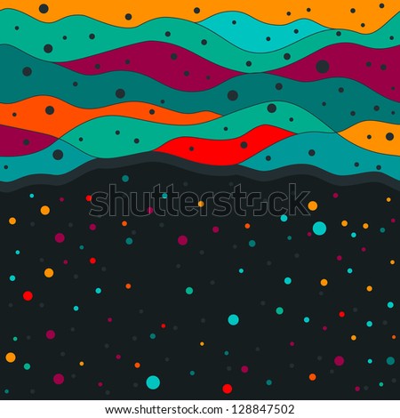 abstract colorful wavy background, rasterized vector. You can find also vector file in my portfolio.