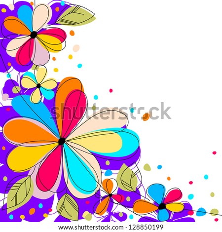 cute floral corner, rasterized vector. You can find also vector file in my portfolio.