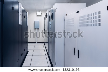 Power Supply of Data Center, Server Room.