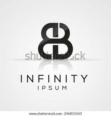 Elegant minimal letter symbol. Alphabet B logo design. Vector illustration. Photo stock © 