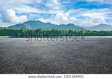 Similar – Image, Stock Photo mountain road and sky with sunbeams in Georgia