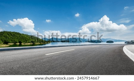 Similar – Image, Stock Photo mountain road and sky with clouds in the afternoon in Georgia