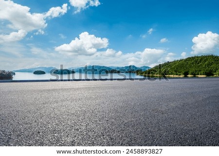 Similar – Image, Stock Photo mountain road and sky with sunbeams in Georgia