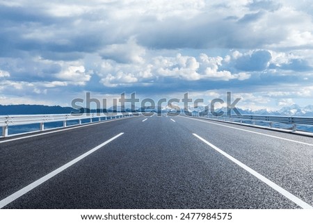 Similar – Image, Stock Photo Road in mountains at night