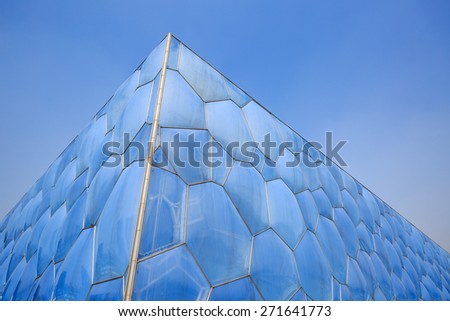 Beijing, China - March 26, 2015:National swimming center is also called the 