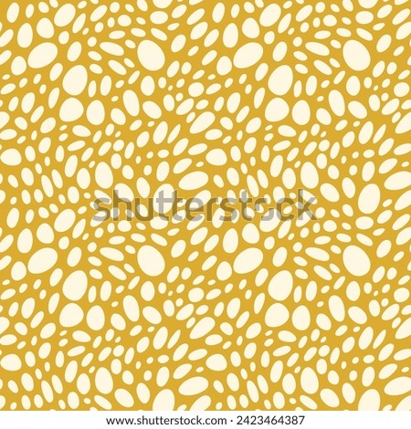 Abstract irregular brush spots, abstract wild animal skin print, seamless vector pattern, simple irregular geometric design illustration, organic shapes pattern