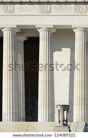 Washington DC - Abraham Lincoln Memorial - architectural details