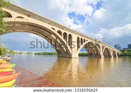 Similar – Image, Stock Photo of bridges and boats | UT Hamburg