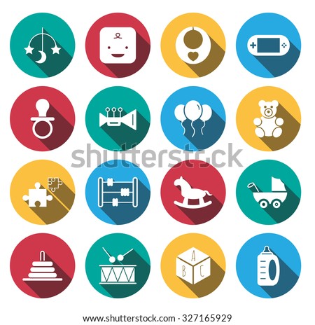 free flat toys vector icons download free vector art stock