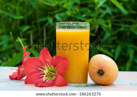 Mango juice and mango