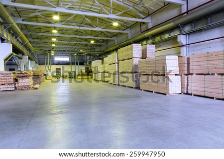 Warehouse sawn wood processing enterprises