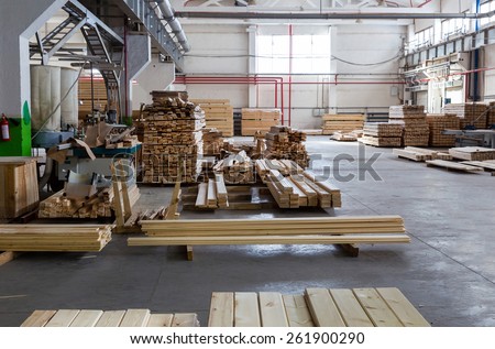 Warehouse sawn wood processing enterprises