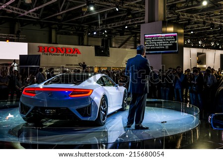 MOSCOW, RUSSIA - August 26: Acura cars presentation at MIAS 2014 in Moscow, 26 August 2014