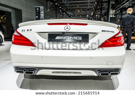 MOSCOW, RUSSIA - August 26:Mercedes cars presentation at MIAS 2014 in Moscow, 26 August 2014