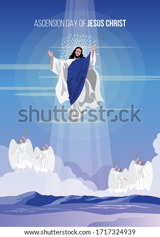 An illustration of the ascension day of Jesus Christ