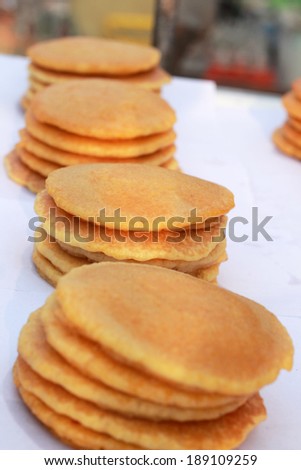 pancake snack in the market
