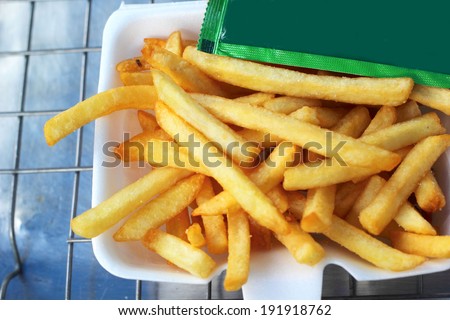 French fries in the market