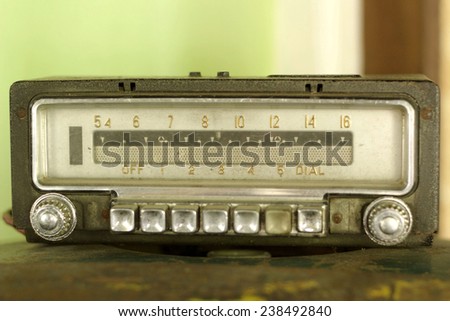 Retro radio old vintage style