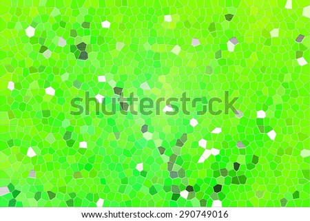 creation of green tiles pattern