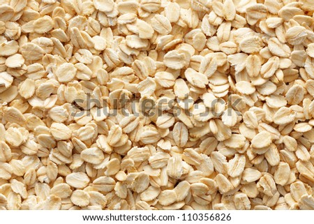 lots of oatmeal or oat flakes as background
