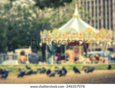 France background circus  carousel