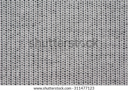 White knitting wool texture closeup photo background.