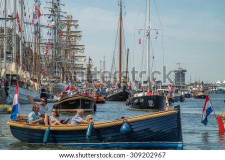 SAIL Amsterdam 2015 is the largest free public event in the world. An immense flotilla of Tall Ships, maritime heritage, naval ships and impressive replicas. AUGUST 19, 2015 AMSTERDAM THE NETHERLANDS