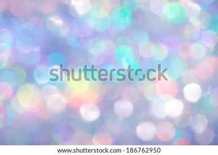 Silver Glitter, Out of Focus Bokeh
