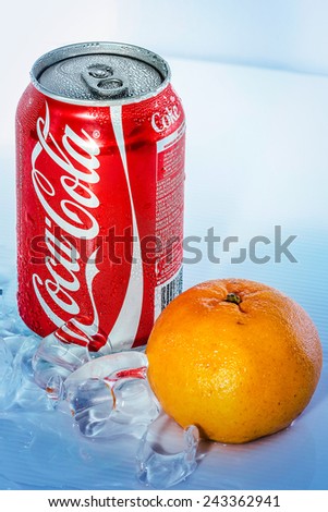 Coca-Cola can, which dates back to 1915, is the most recognised packaging in the world today.Coca-Cola can with mandarin oranges