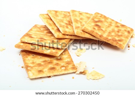 cracker biscuit isolated on white background. suitable to the product by onions, health campaigns, restaurants, grocery stores selling fresh produce and products biscuit