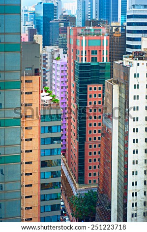 Density urban living in Hong Kong