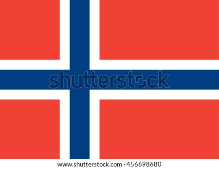 Vector Kingdom of Norway flag