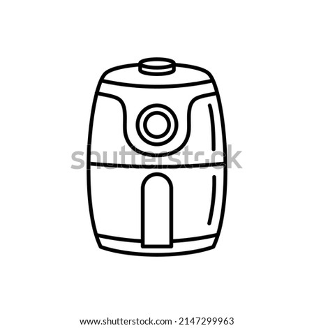 Air fryer icon. Cooking fry appliance icon outline vector.