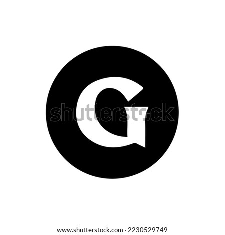 Guild of Guardians (GOG) coin icon isolated on white background.