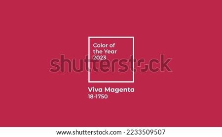 Color of the year 2023. Viva Magenta color background. 