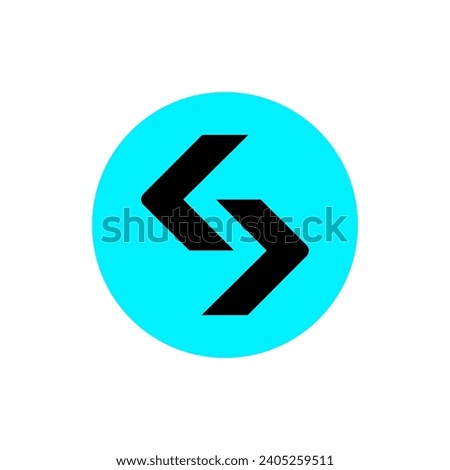 Bitget Token (BGB) coin icon isolated on white background.