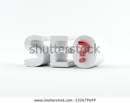3D generated image. SEO - Search engine optimization