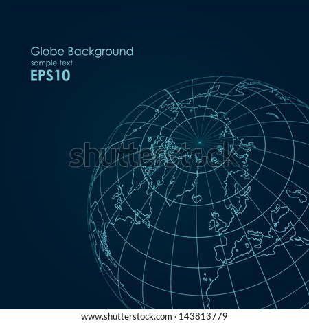 Vector globe background