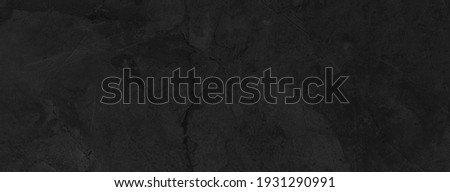 Panorama of Dark grey black slate background or texture. Black granite slabs background ストックフォト © 