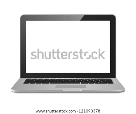 A laptop screen display with a popular design. Can be used with custom images.
