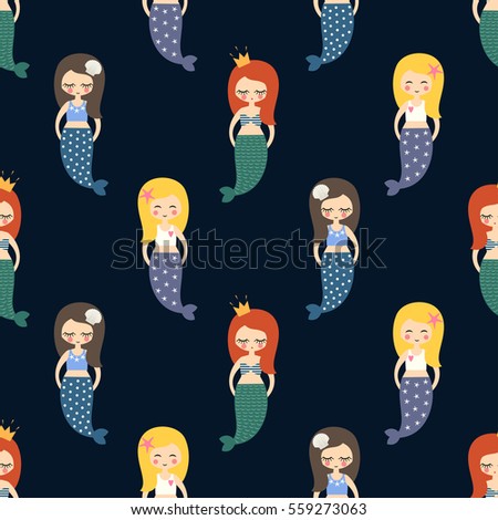 Similar – Image, Stock Photo Redhead fairytale female mermaid swimming underwater