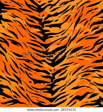 Tiger Skin Stock Vector Illustration 28594219 : Shutterstock