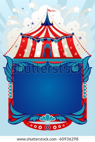 Circus Background With Space For Text Stock Vector Illustration ...