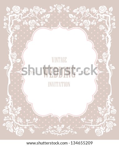Elegant vintage background. For wedding or holiday with space for text