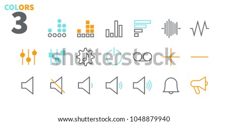 Audio Video Pixel Perfect Well-crafted Vector Thin Line Icons 48x48 Ready for 24x24 Grid for Web Graphics and Apps. Simple Minimal Pictogram Part 2