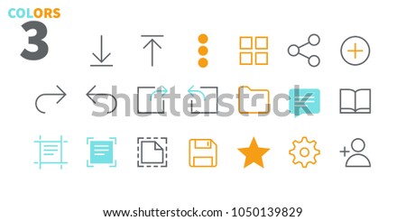 File UI Pixel Perfect Well-crafted Vector Thin Line Icons 48x48 Ready for 24x24 Grid for Web Graphics and Apps with Editable Stroke. Simple Minimal Pictogram Part 1-4