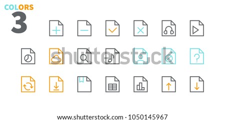 File UI Pixel Perfect Well-crafted Vector Thin Line Icons 48x48 Ready for 24x24 Grid for Web Graphics and Apps. Simple Minimal Pictogram Part 3-4