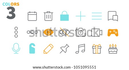 Social UI Pixel Perfect Well-crafted Vector Thin Line Icons 48x48 Ready for 24x24 Grid for Web Graphics and Apps. Simple Minimal Pictogram Part 3-3